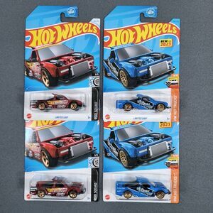 Hot Wheels Limited Grip Lot of 4 Diecast HW Hot Trucks Rod Squad Black Widow FSC